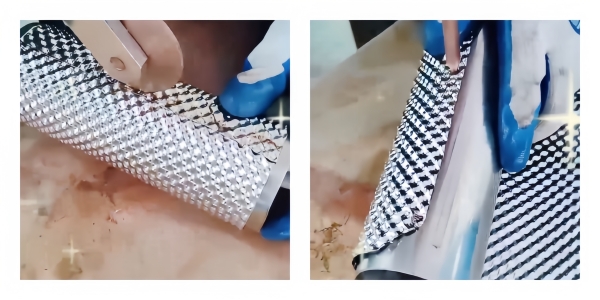 embossed Stainless steel heat shield for exhaust