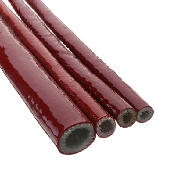 Heat shield sleeve installation showing secure fastening and abrasion control at brackets – BSTFLEX
